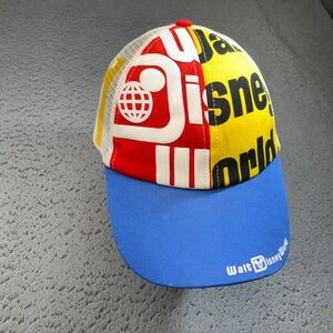 Disney‎ Hat Cap Snapback Trucker Mesh Allover Graphic Walt Disney World Mickey